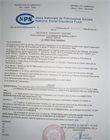 Décision portant attribution de pension de survivant